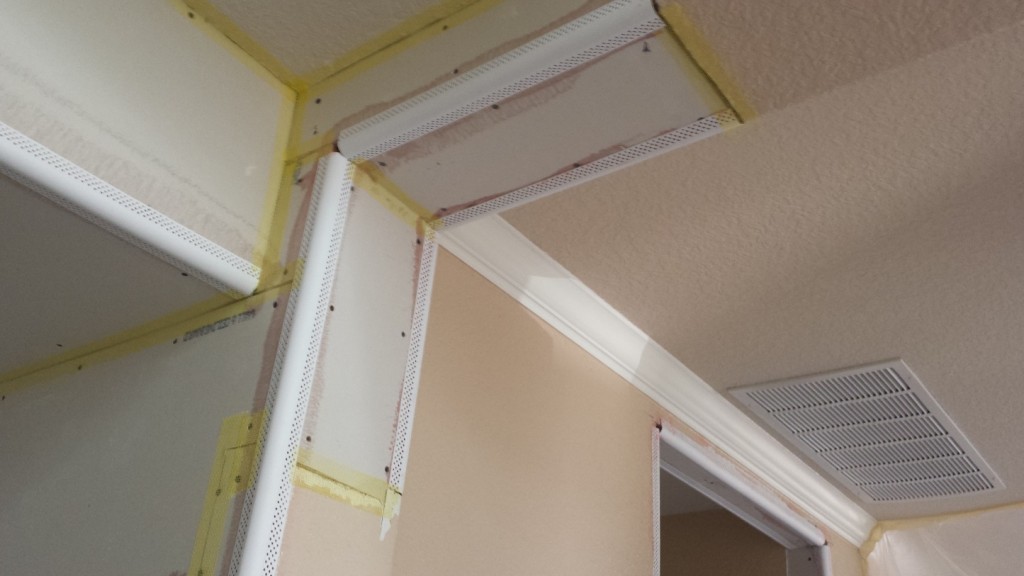Drywall Sheetrock water damage repair