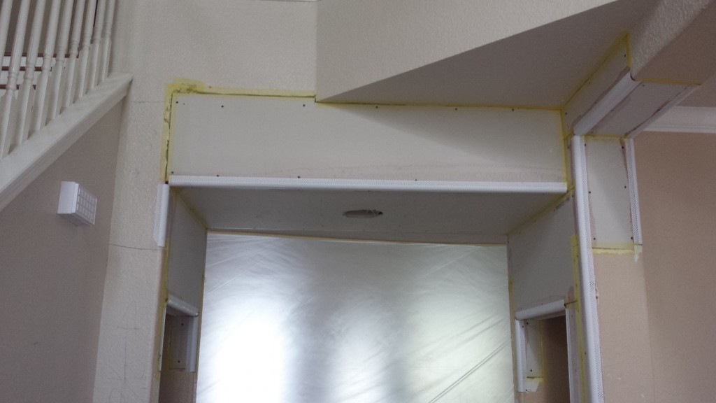 Drywall Sheetrock water damage repair